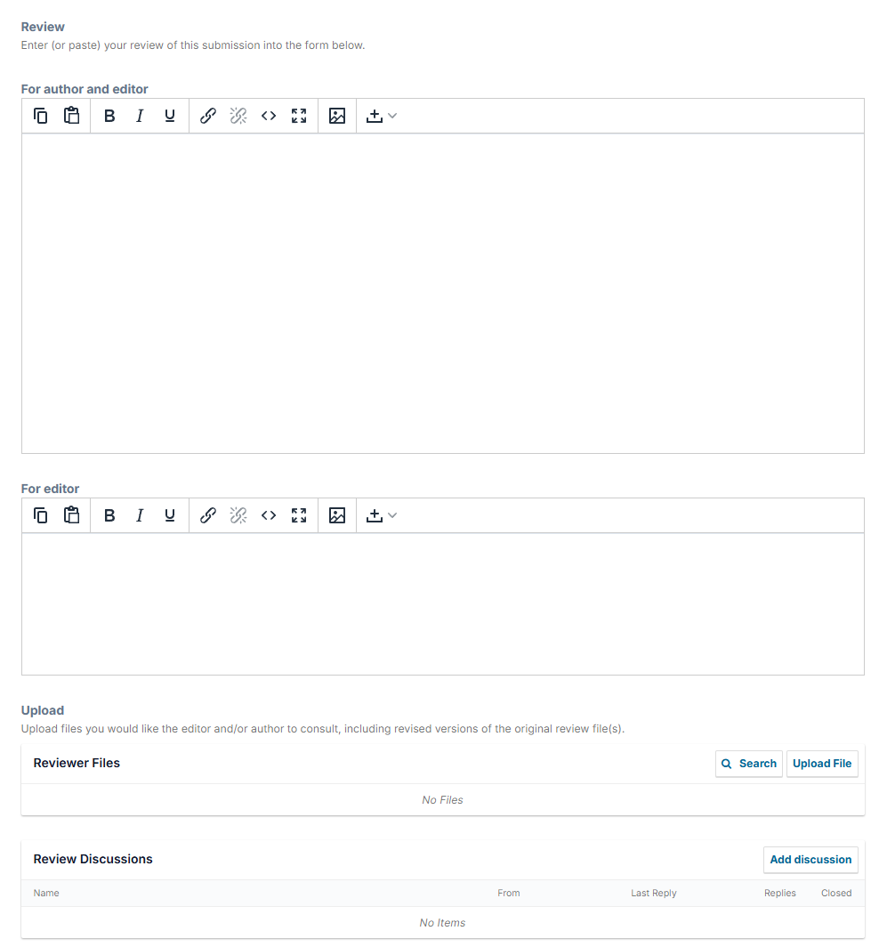 Upload Review Form