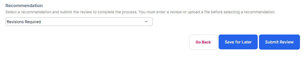 Review Recommendation